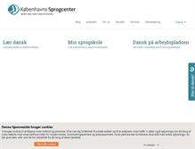 Tablet Screenshot of kbh-sprogcenter.dk